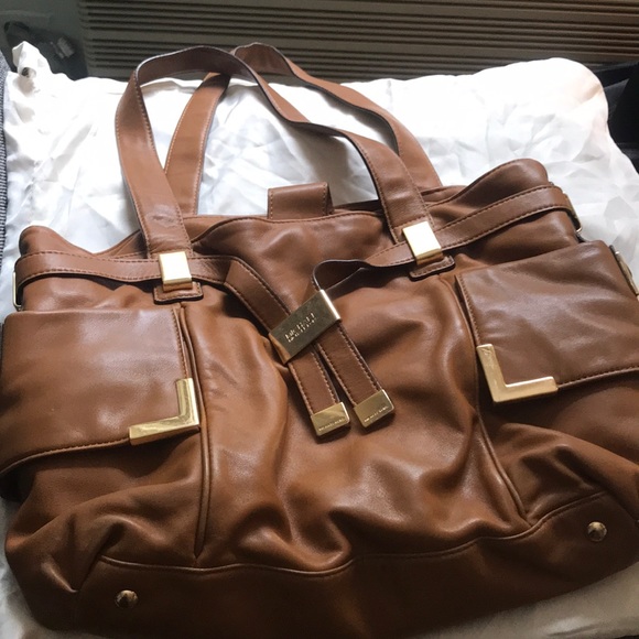 Michael Kors Tan leather bag w/ original silk bag - Picture 1 of 8